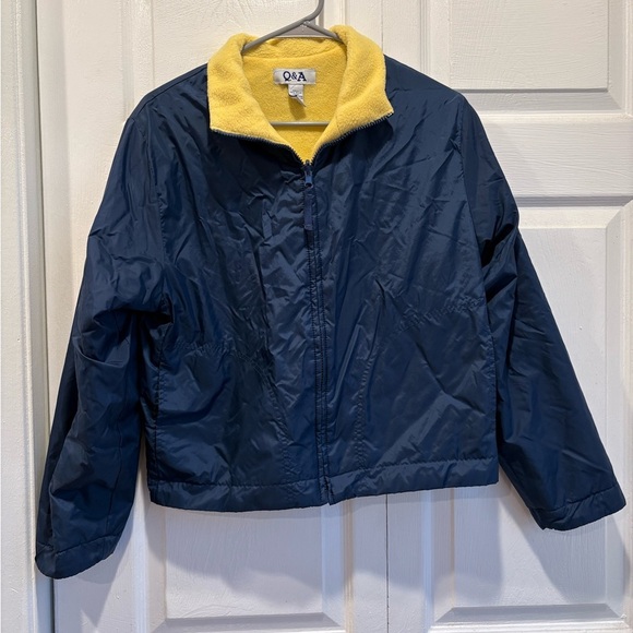 Vintage Q&A Blue and Yellow Jacket - Size Large - Picture 1 of 7